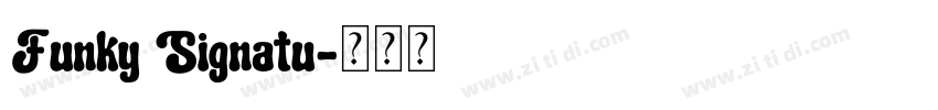 Funky Signatu字体转换